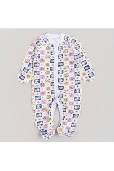 Сліп для новонароджених Звірята різнокольоровий начіс (футер)