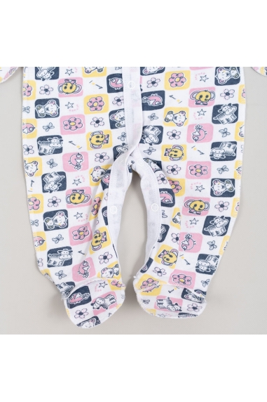 Сліп для новонароджених Звірята різнокольоровий начіс (футер) - 1