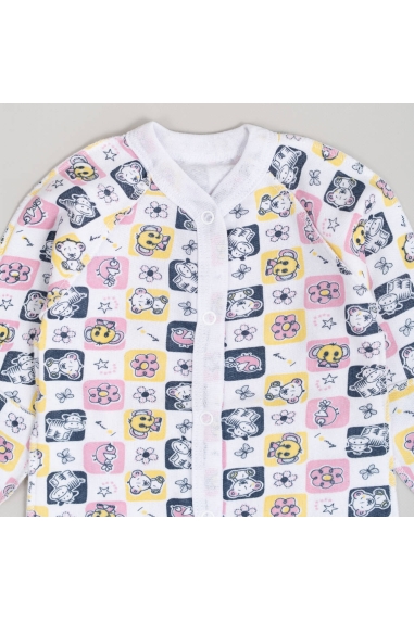 Сліп для новонароджених Звірята різнокольоровий начіс (футер) - 3