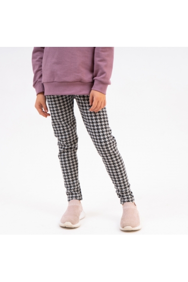 Лосіни для дівчинки сірий графіт стрейч начісний - 3
