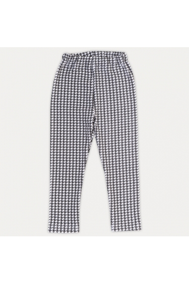 Лосіни для дівчинки сірий графіт стрейч начісний - 5