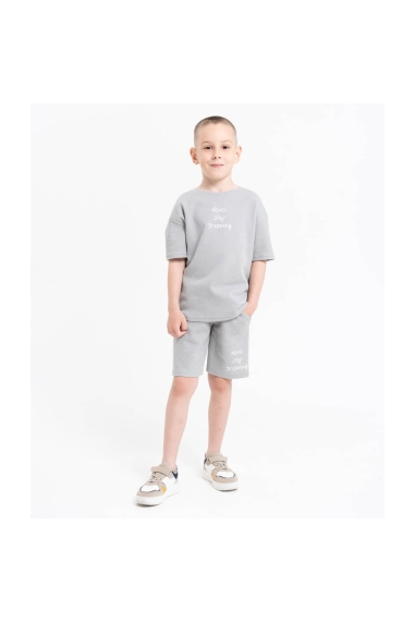 Комплект для хлопчика сірий бавовна