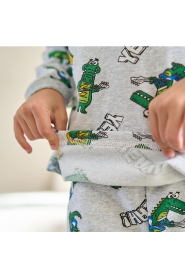 Піжама для хлопчика Крокодил начіс (футер) - 2