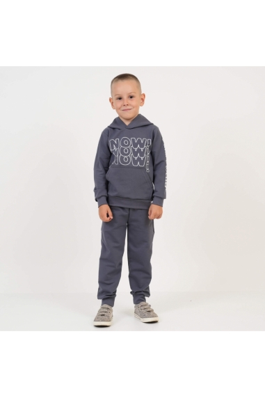 Костюм  для хлопчика сірий двонитка