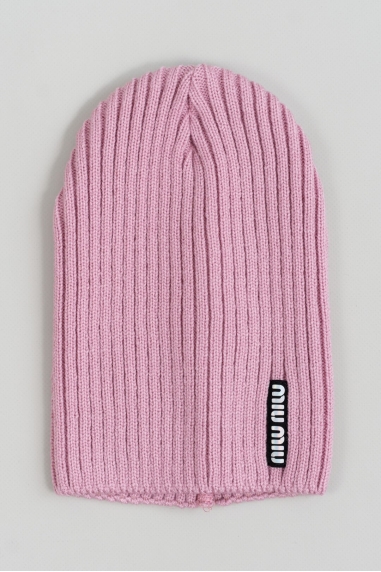 Шапка для дівчинки запорошена троянда в'язка