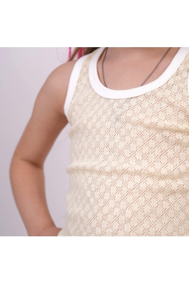 Майка для малят ажурна жовтий трансфер - 1