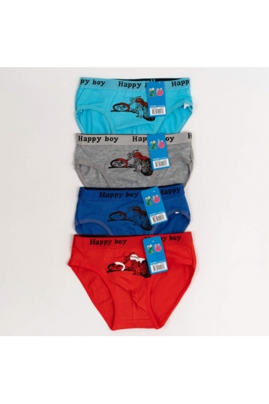 Труси для хлопчика синій бавовна - 1