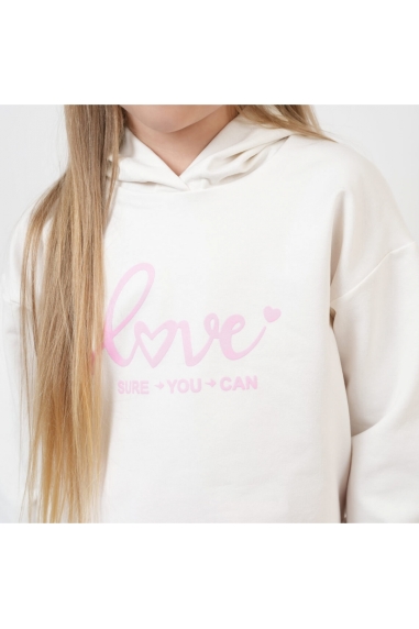 Костюм  для дівчинки рожевий двонитка - 3