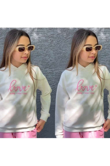 Костюм  для дівчинки рожевий двонитка - 6