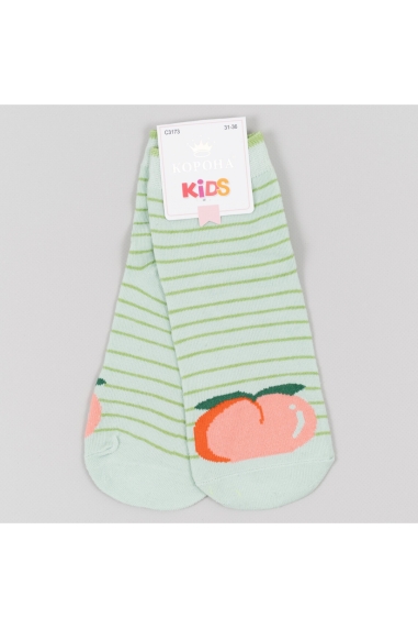 Шкарпетки для дівчинки ментол бавовна