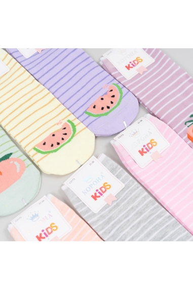 Шкарпетки для дівчинки ментол бавовна - 2