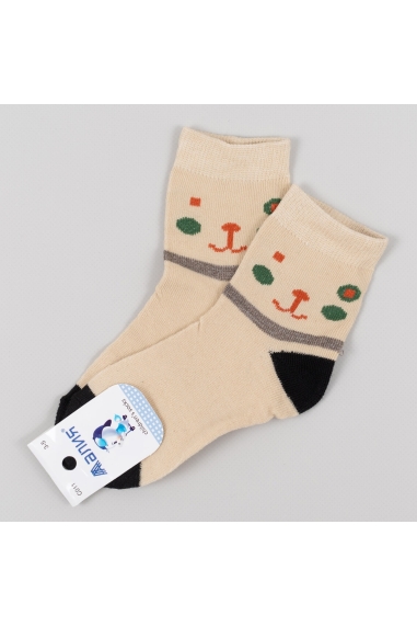 Шкарпетки для хлопчика бежевий бавовна