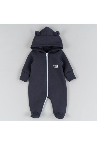 Комбінезон для малят графіт тринитка на флісі