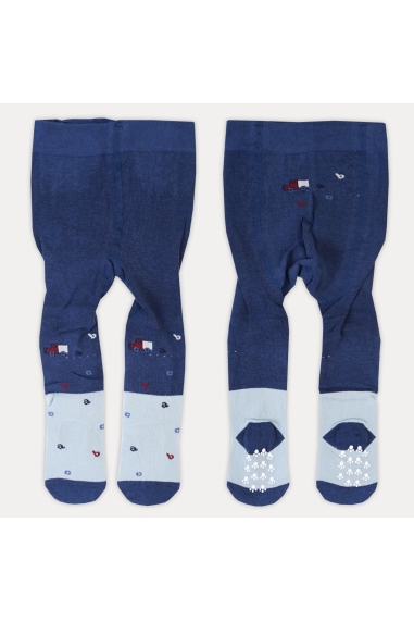 Колготки під памперс для хлопчика блакитний бавовна