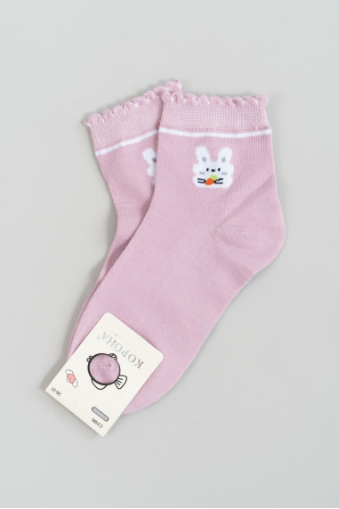Шкарпетки для дівчинки рожевий бавовна