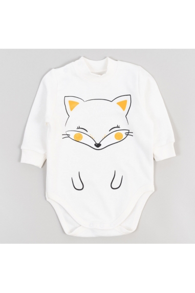 Боди для малят Лисеня молочний начіс(футер)