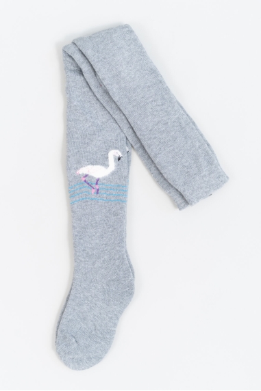 Колготки для дівчинки сірий махра