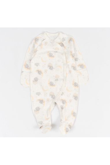 Сліп для новонароджених Зайченя на місяці молочний інтерлок