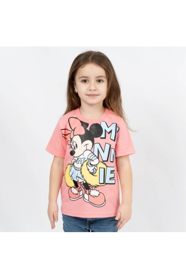 Футболка для дівчинки кораловий Міні кулір