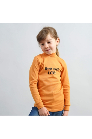 Гольф для дівчинки гірчичний стретч