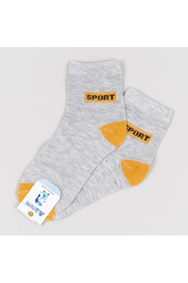 Шкарпетки для хлопчика сірий бавовна