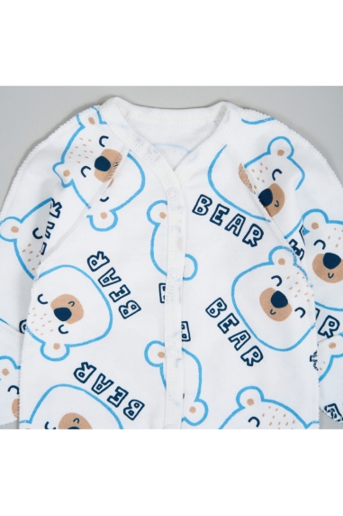 Комплект для новонароджених Ведмедики молочний начіс(футер) - 4