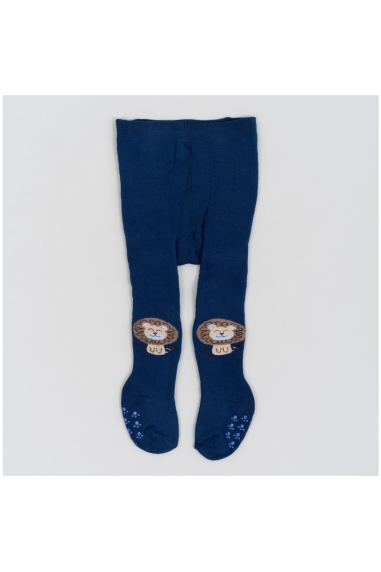 Колготки під памперс для малюків темно-синій махра