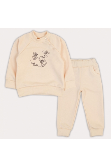 Костюм для малят молочний тринитка петля