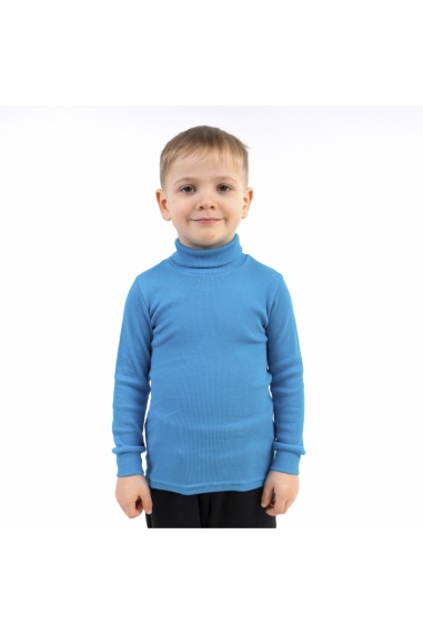 Гольф для хлопчиків блакитний рубчик