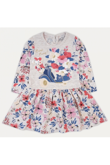 Сукня в квіточку для дівчинки бежевий фулікра