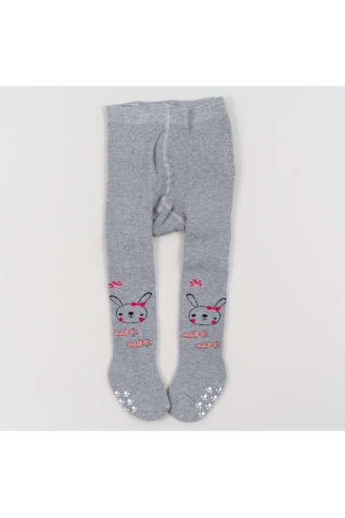 Колготи махрові з антиковзанням під підгузок для дівчинки мишиний махра