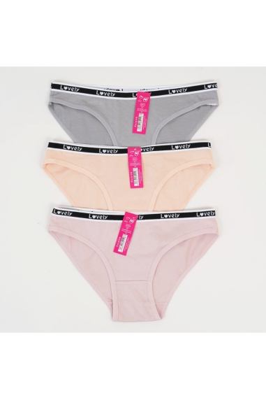 Труси жіночі сірий бавовна