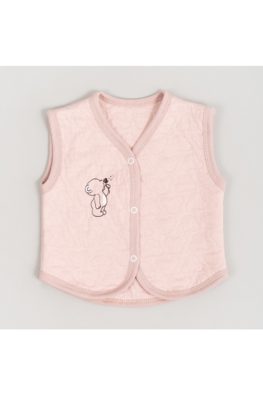 Жилет ясельний персиковий капітон