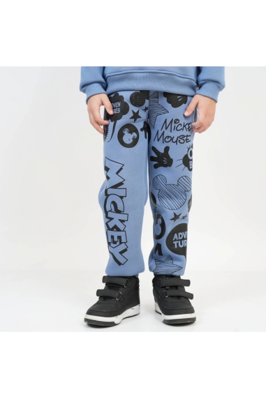 Костюм для хлопчика блакитний тринитка на флісі - 1