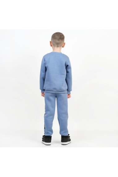 Костюм для хлопчика блакитний тринитка на флісі - 3