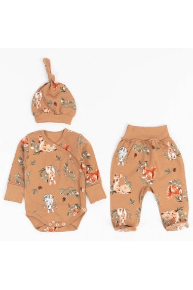 Комплект для новонароджених карамельний начіс високої якості(футер)