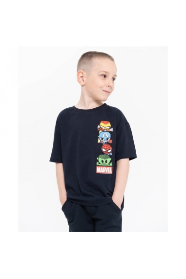 Футболка для хлопчика темно-синій кулір