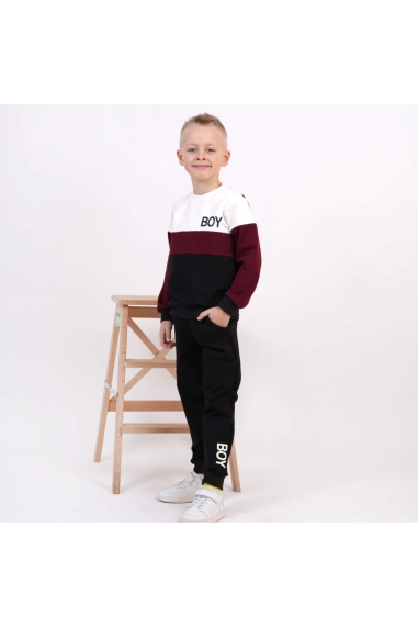 Костюм для хлопчика бордо двонитка