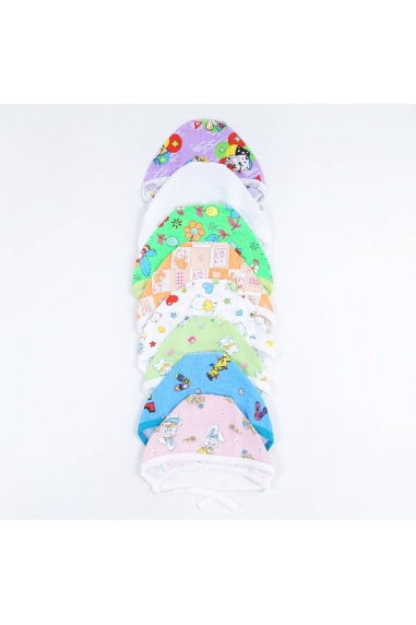 Шапочка ясельна тонка для дівчинки червоний кулір - 1