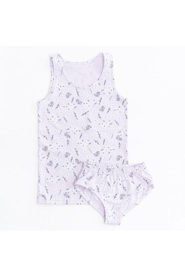 Комплект білизни  для дівчинки бузкова кулір пеньє