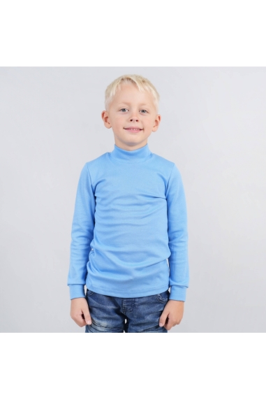 Гольф  для хлопчика блакитний стрейч