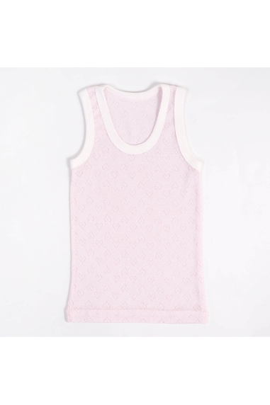 Майка для малят ажурна рожева трансфер