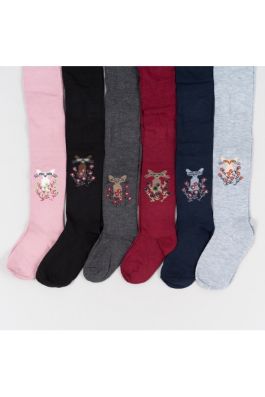 Колготки для дівчинки графіт бавовна