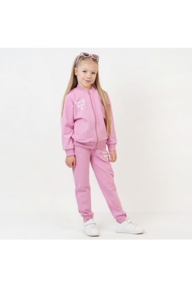 Костюм для дівчинки рожевий двонитка