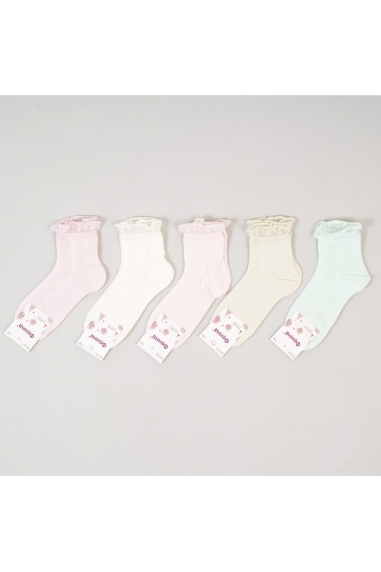Шкарпетки  для дівчинки ментолові бавовна
