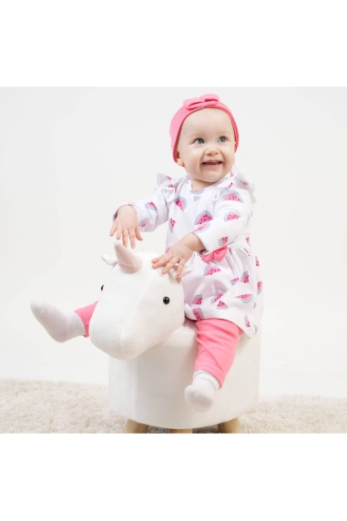 Комплект для дівчинки Кавунчики кораловий інтерлок