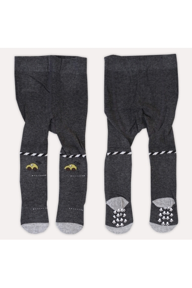 Колготки під памперс для хлопчика графіт бавовна