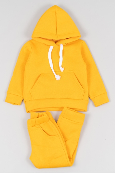 Костюм дитячий теплий жовтий тринитка на флісі