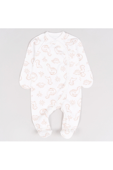 Сліп для новонароджених Діно молочний інтерлок