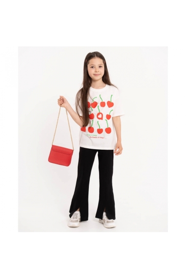 Футболка для дівчинки молочний кулір